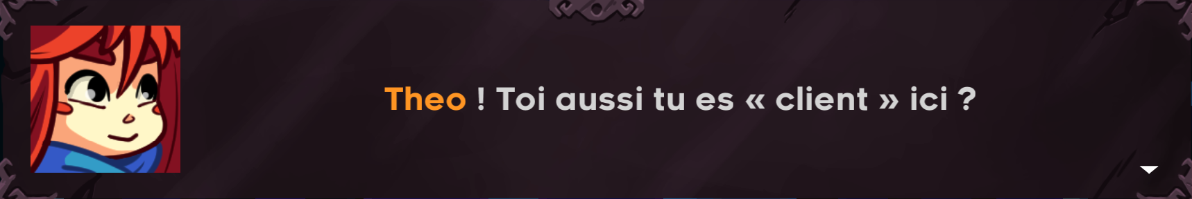 Premier dialogue avec Theo